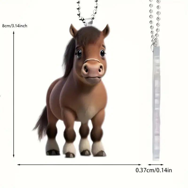 Eyecatching Acrylic Cartoon Car Pendant For Stylish Interior Decoration