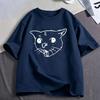 Coughing Cat Funny Meme Graphic T Shirts Unisexs Unisex Clothing Fashion Cotton Casual Oversized Short Sleeve Tshirts Streetwear