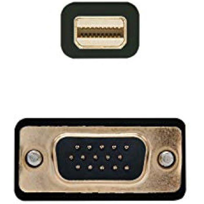 Câble convertisseur - AISENS - A125-0362 - Mini DP vers VGA - 2,0 m - Or 24 carats