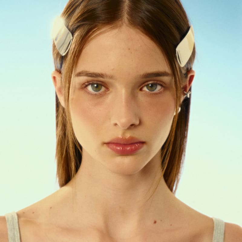 SENTIMENTS NR. 515 [SILBER] SCHLANKE DREIECK-HAARSPANGE