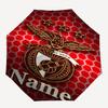 Custom Name Benfica Theme Automatic Umbrella, Lightweight & Portable, 8 Rib, Perfect for Outdoor Travel, Birthdays, Christmas, Gifts.