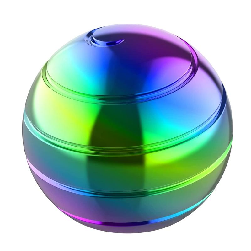 Kinetische Schreibtisch-Spinner Spielzeug-Sets Kugel Optische Täuschung Spinner Metallkreisel Anti-Stress Fidget Toys Spielzeug-Sets Erwachsene Angst ADHS Dekompression