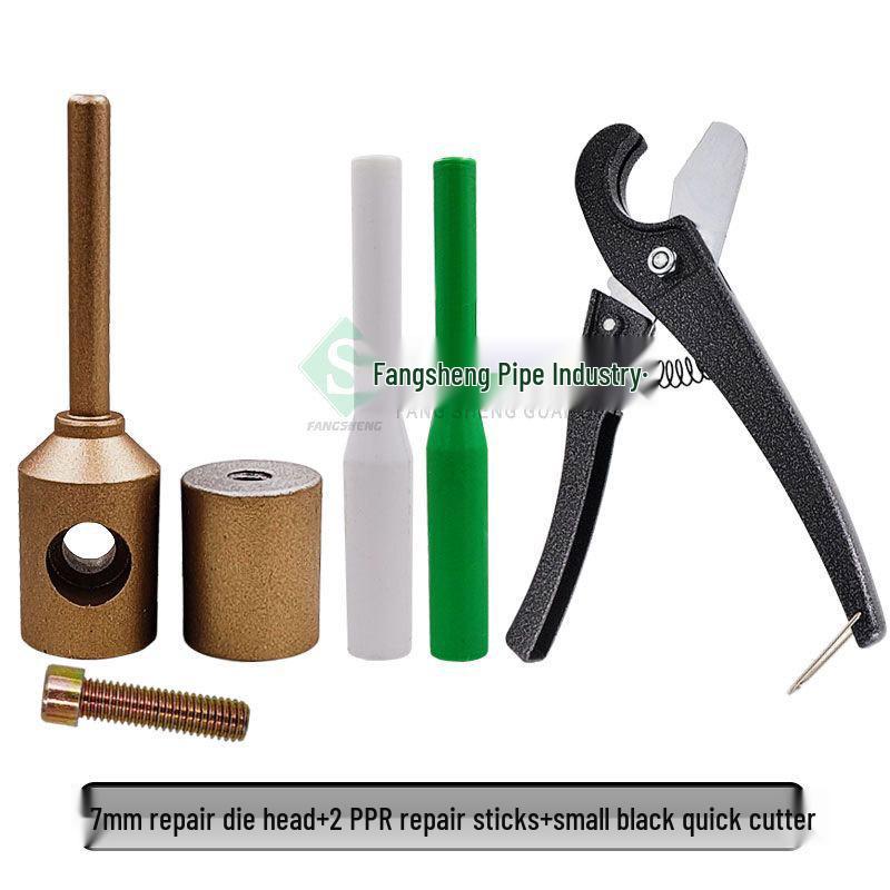 Instrument de reparat conducte de apă PE: Mașină de etanșare la scurgeri cu topire la cald cu cap de sudură PPR și baton de adeziv PERT