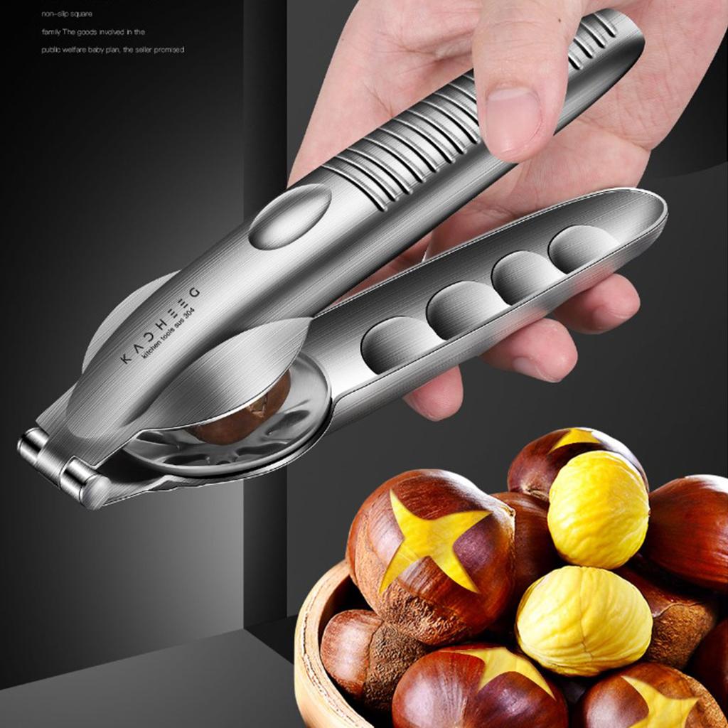Handy Nut Cutter Durable Sheller Chestnut Clip Opener for Quick and Hassle frees Opening Portable Chestnut Cutter