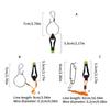 4pcs Fishing Downrigger Release Snap Fishing Tackle Weights Clip Clamp Power Grip Line Release Clip