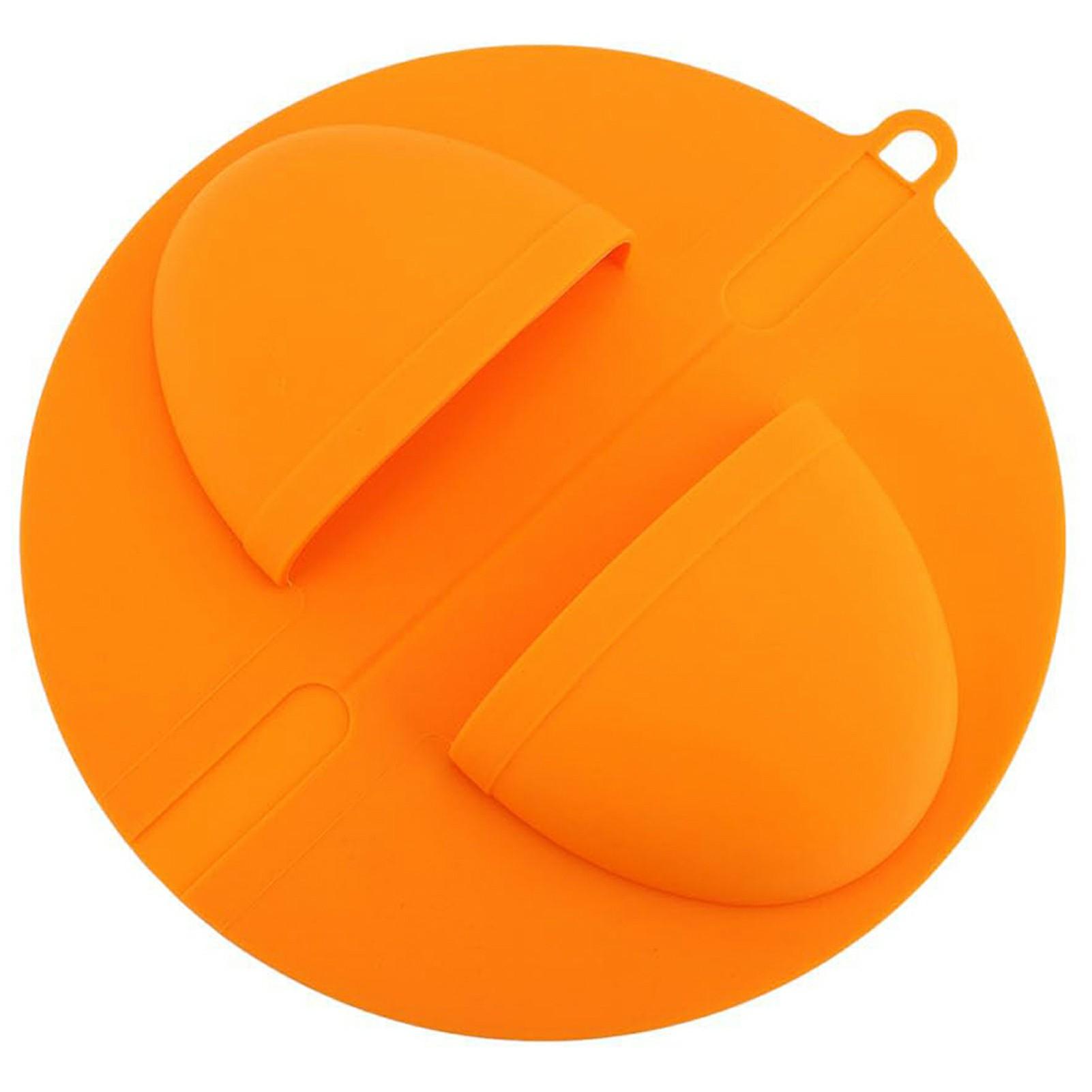 

Silicone Heat Resistant Gloves for Grilling Foldable BBQ Gloves with Hanging Hole for Hot Food Handling A