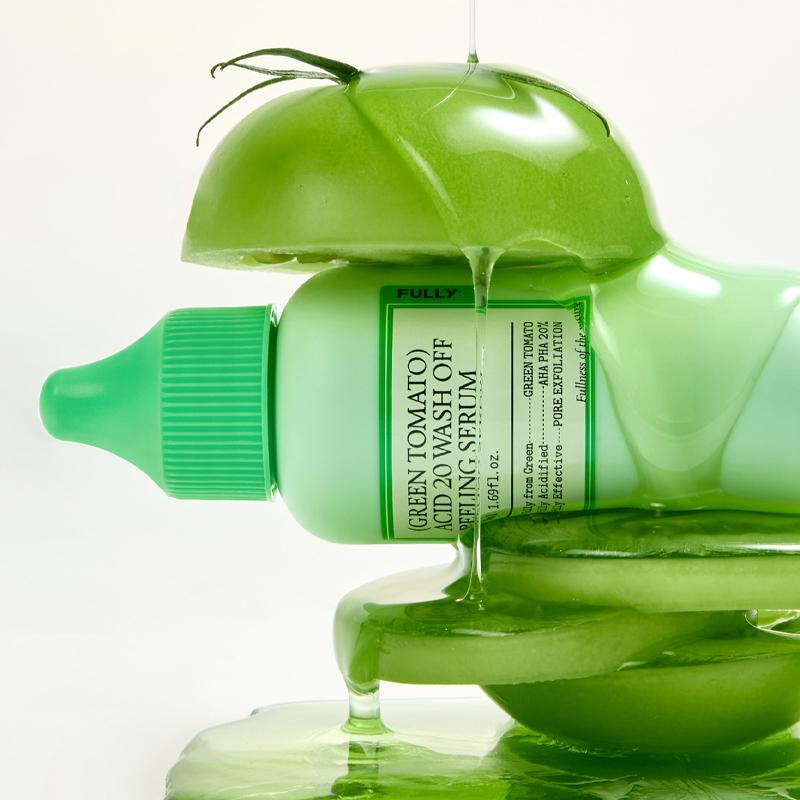 FULLY Zielony Pomidor Kwasowy 20 Zmywalne Serum Peelingujące 50ml