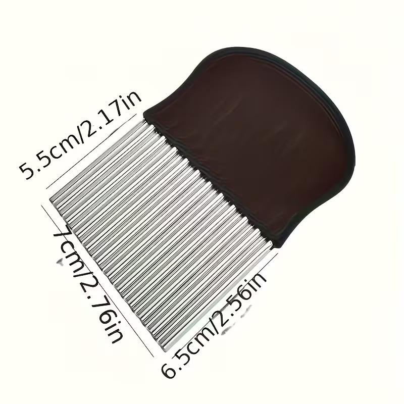 Stainless Steel Corrugated Potato Slicer Wavy Cutter for Vegetables Fruits Chips Carrots Potatoes Kitchen Cutting Tool