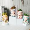 Face Planters Pots Tabletop Decorative Decor Flower Vase Statue Fairy Flowerpot For Cafe Kitchen Drawing Room Bedroom Office