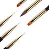 French Stripe Nail Art Line Brush Set 3 Piece Professional Nail Painting Brush Set Beauty Salon Tools