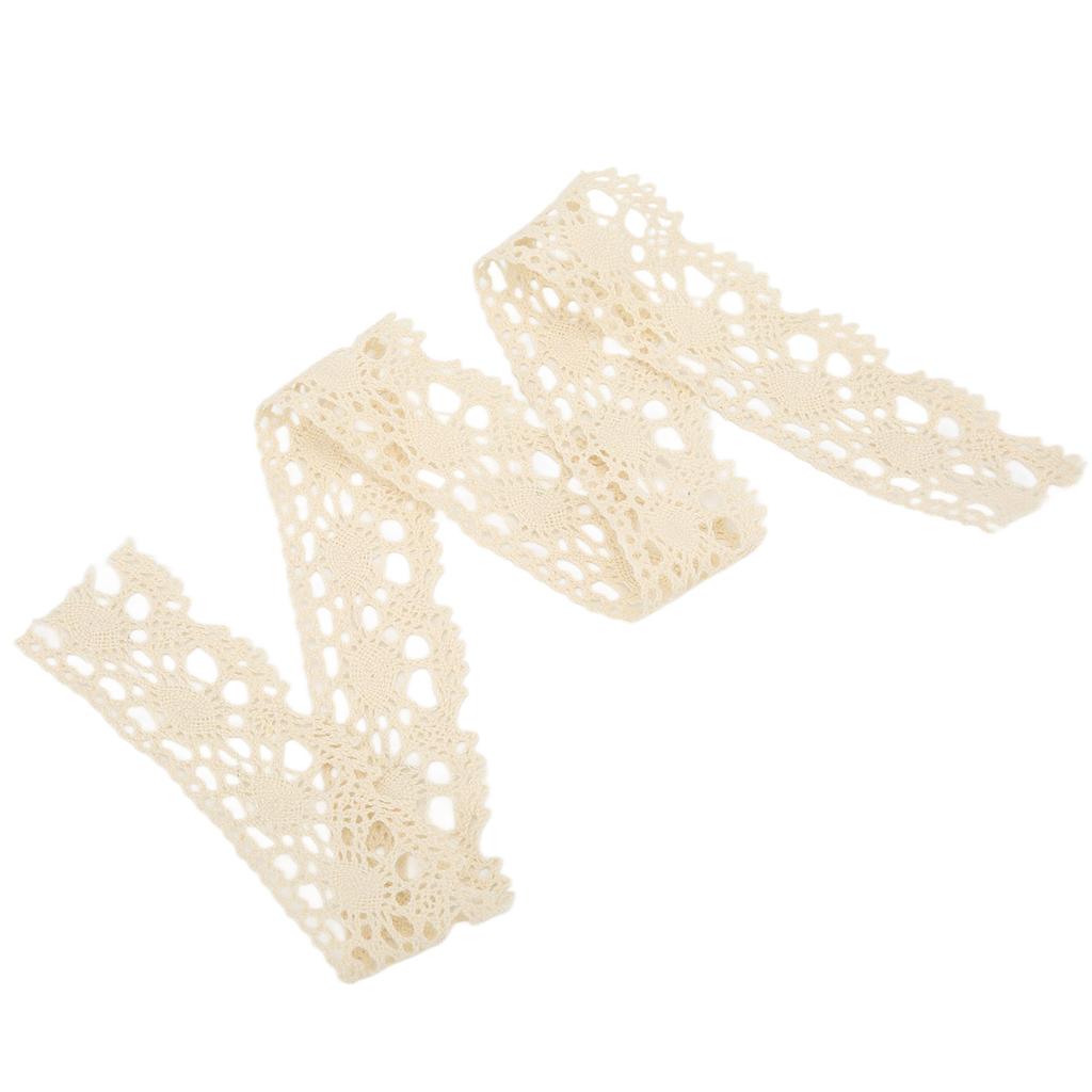 Lace Ribbon DIY Cotton Net 4cm Width 10 Yards Exquisite Fabric Lace Trim for Curtain Clothes Tablecloth Gift Decoration