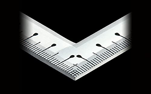 Shinwa Sokutei Walzgold-Silber, 30 cm, Vorder- und Rückseite, Maßstab 10634