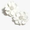 Korean Style White Flower Pearl Stud Earrings for Women - Atmospheric, Small, Fresh