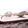 White Melamine Imitation Ceramic Soup Spoon