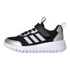 adidas Playflow EL K Confortabil Versatil Pantofi Casual cu Glezna Joasă Adidași Copii Negru Alb Argintiu KJ0770