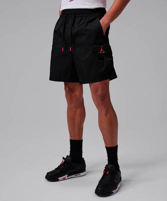 Jordan Brooklyn Woven Cargo Shorts M - Black: University Red / Im8967-010