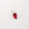 Pink Rubellite Gemstone 925 Sterling Silver Jewelry Handmade Chain Pendant 1.01" PP-56-13