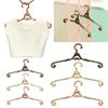 5Pcs Mini Dolls Hangers Retro Toy Bedroom Wardrobe Decor Dolls Clothes Accessories 4/6.5CM Hangers Dollhouse Furniture