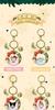 Sanrio Hello Kitty & Friends Christmas Wreath Keychain Set featuring Kuromi & Cinnamoroll Pendants