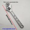 Nastavitelný klíč více velikostí: 8", 10", 12", 15" Otevřený multifunkční nástroj