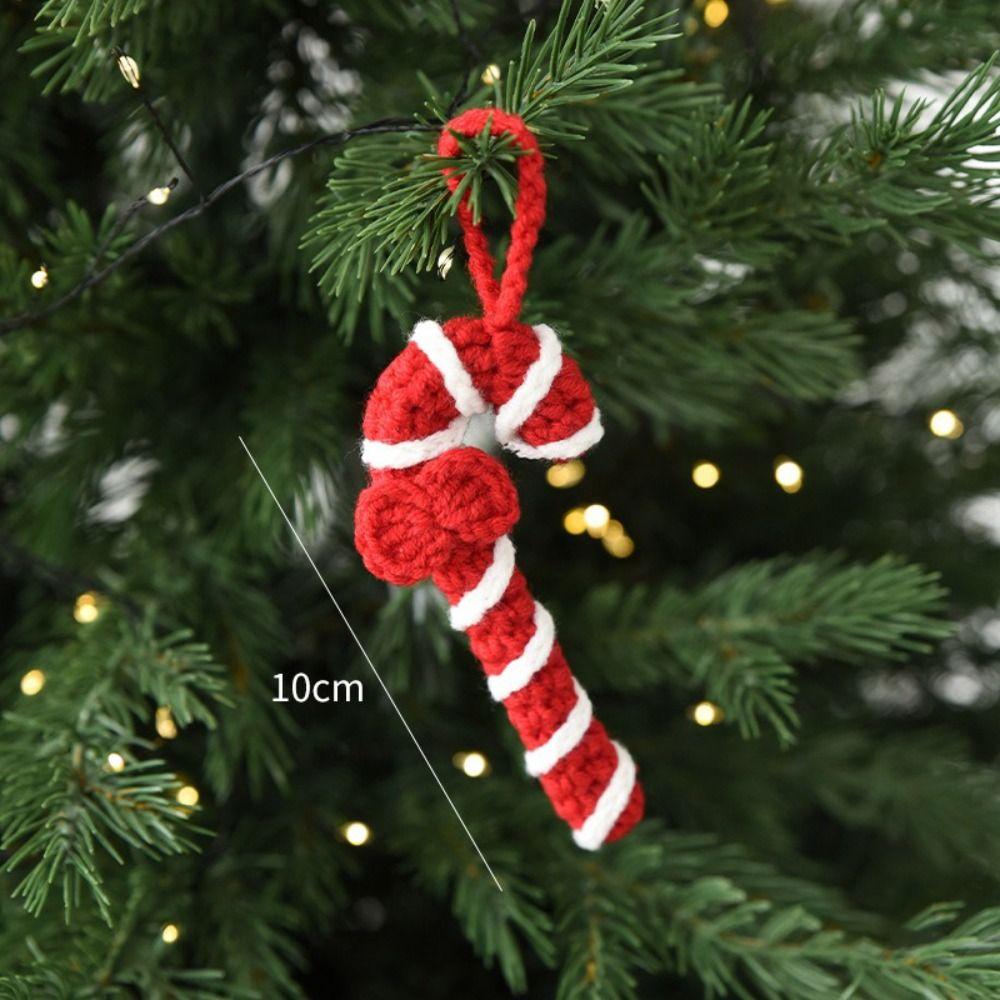 Premium Handmade Christmas Tree Pendant Santa Claus Elk Pendant Hanging Ornament Vintage Cute Mini Mini Woolen Decor Versatile