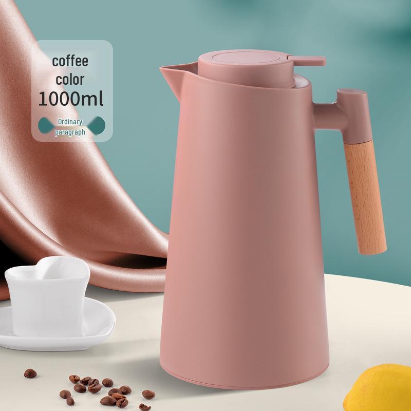 Smart Press-Type Insulated Kettle with Glass Liner - Large Capacity Household Thermos