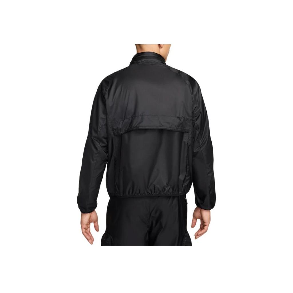 Nike Soft Comfortable Lightweight Breathable Durable Stand Collar Zip Long Sleeve Jacket Men jackets Black FZ8362-010