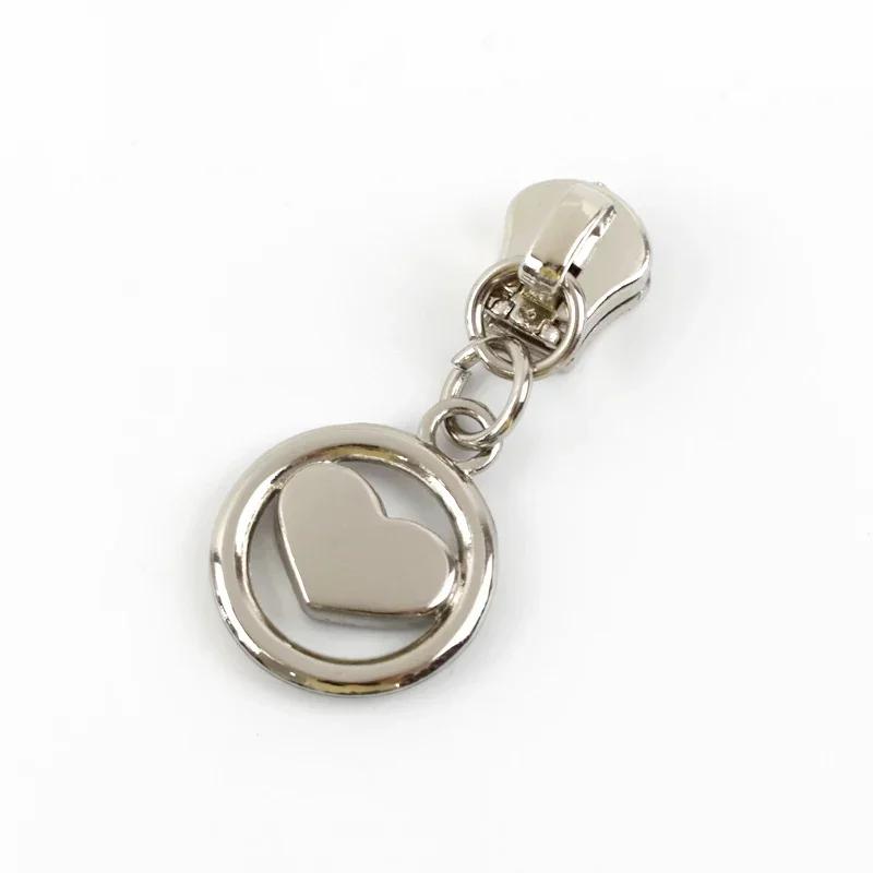 5/10/20Pcs Meetee 5# Zipper Slider for Metal Zips Handbag Purse Zippers Puller Head Jacket Replace Zip Closure Repair Accessory