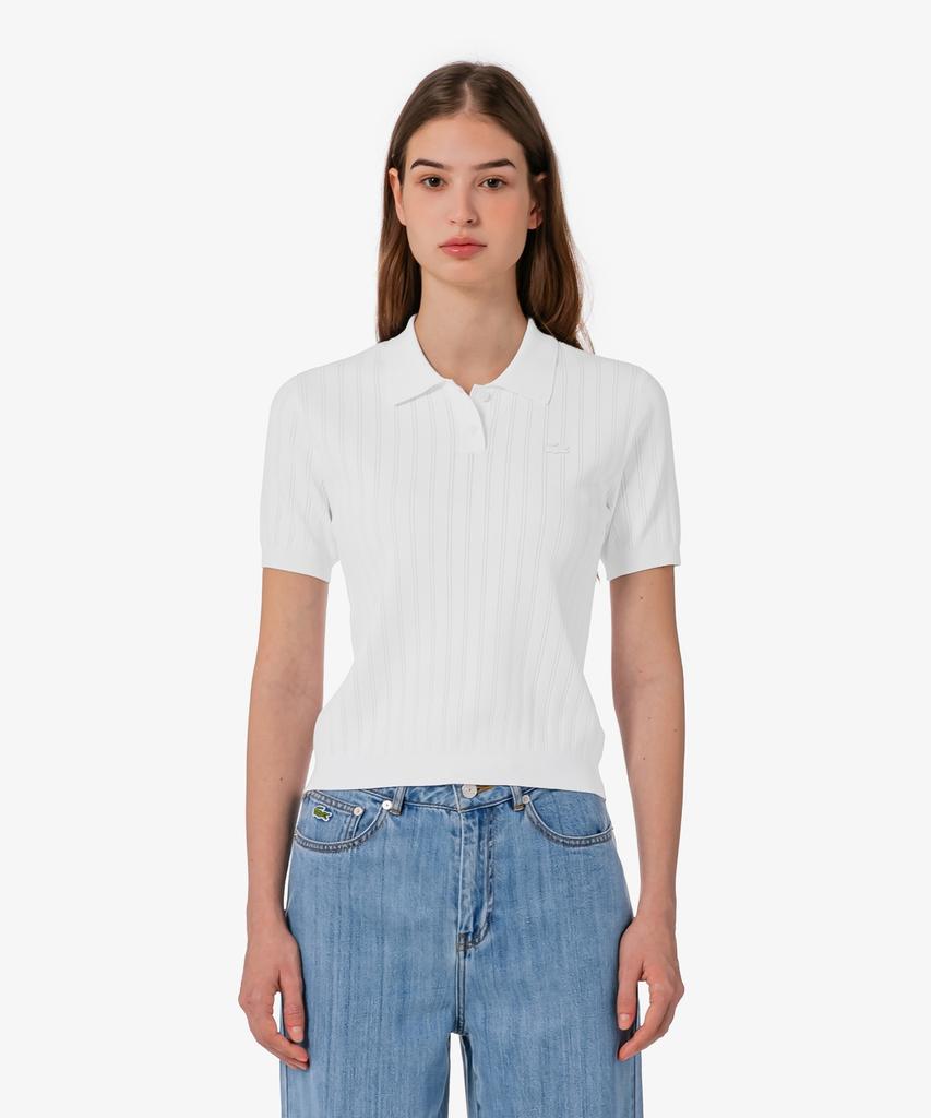 LACOSTE Women'S Golf Scalloped Polo Sweater Af331E-56G 001