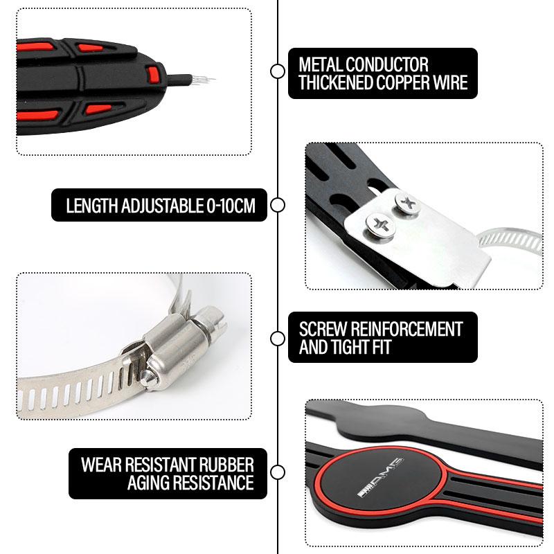 Auto Car Anti-Static Earth Ground Wire Belt Anti-Static Flex Strip For Mercedes Benz AMG W212 W205 W246 W177 W176 W213 GLC GLE GLS Welcome Laser Lamp