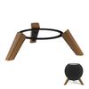 Elegant Wood And Iron Table Stand Rack DesignSpecifically For Speakers Mount Provides Stable And Secure Placement
