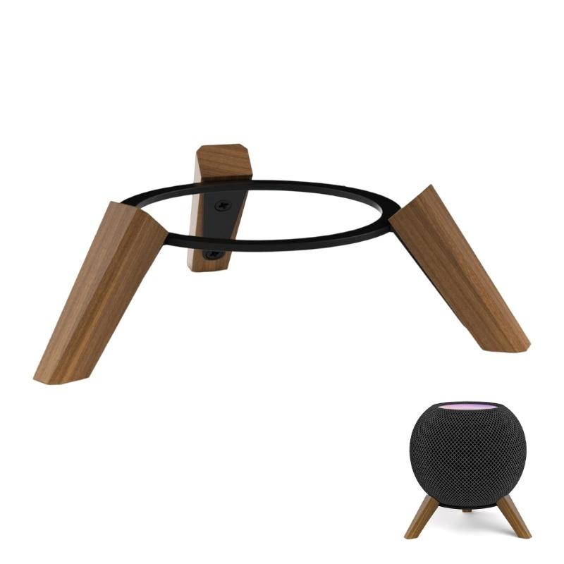

Elegant Wood And Iron Table Stand Rack DesignSpecifically For Speakers Mount Provides Stable And Secure Placement 1
