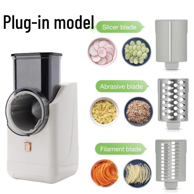 Electric Vegetable Chopper & Slicer: Cutter, Grater, Potato Slicer