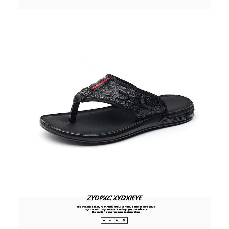 

Шлепанцы 2025 года, новая летняя мода, нескользящие мужские тапочки для улицы, знаменитости из Интернета 807-B 44 чёрный