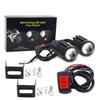 Motorcycle LED Headlight 24/12V for Truck Moto Trailer ATV Scooter Spotlights Fog Light Universal Mini Driving Light Dual Color