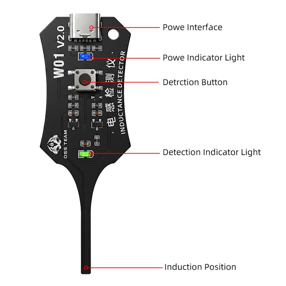 W11 Induktor Detektor Werkzeug Motherboard Spulen Tester für Telefon Motherboard Reparatur Handwerkzeug