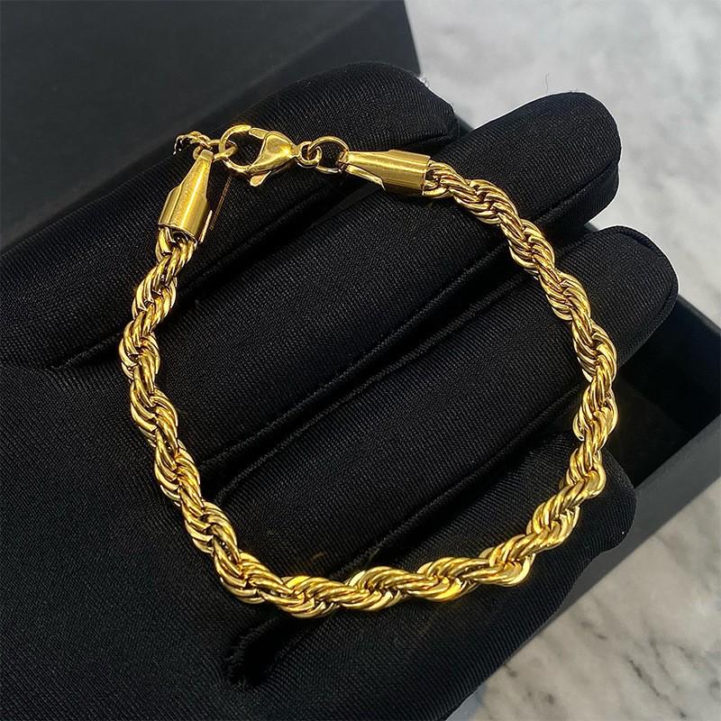 18K Gold Trendy Cuban Link Necklace: European & American Style, Non-Fading, Fashionable Personalized Chain, High-End Jewelry.