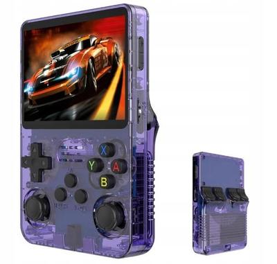 R36S Retro Console 21 000 Games Mini Portable Gaming Console 64GB Purple
