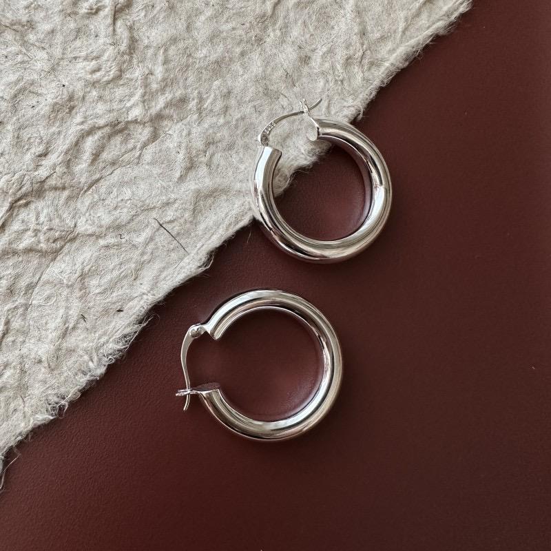 Xiaomi 925 Sterling Silver Earrings For Women Trendy Simple ROund Earring Jewelry Prevent Allergy Party Christmas Accessories