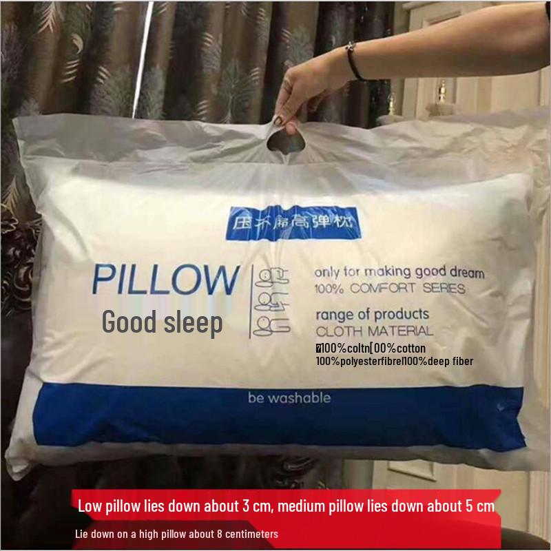 Orthopedic Cervical Support Pillow - High & Low Non-Collapse Design for Students and Home Use
