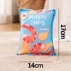 Funny Dog Toys Crisps Plush Filled Pets Squeaky Chew Toy Bite-Resistant Sounding Paper Toys Suitable For Small Medium Pets Supplies Decor