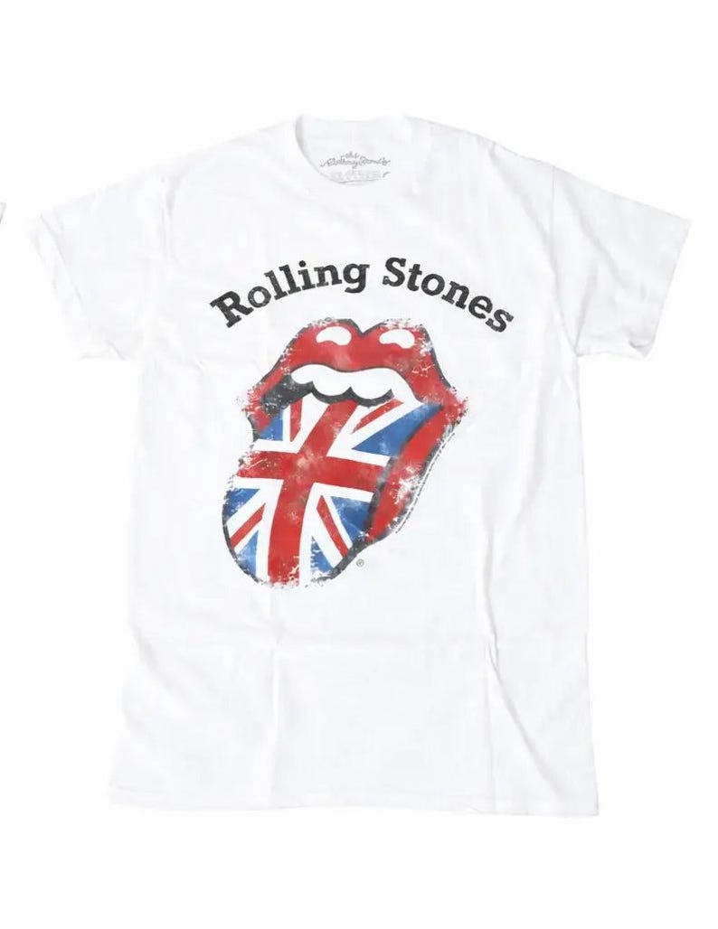 Rolling Stones British Tongue Unisex T-Shirt L