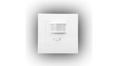 Infrared Motion Sensor 500W/200W Flush-mounted IP20 Range 9m CR-IR1/KP/WHITE