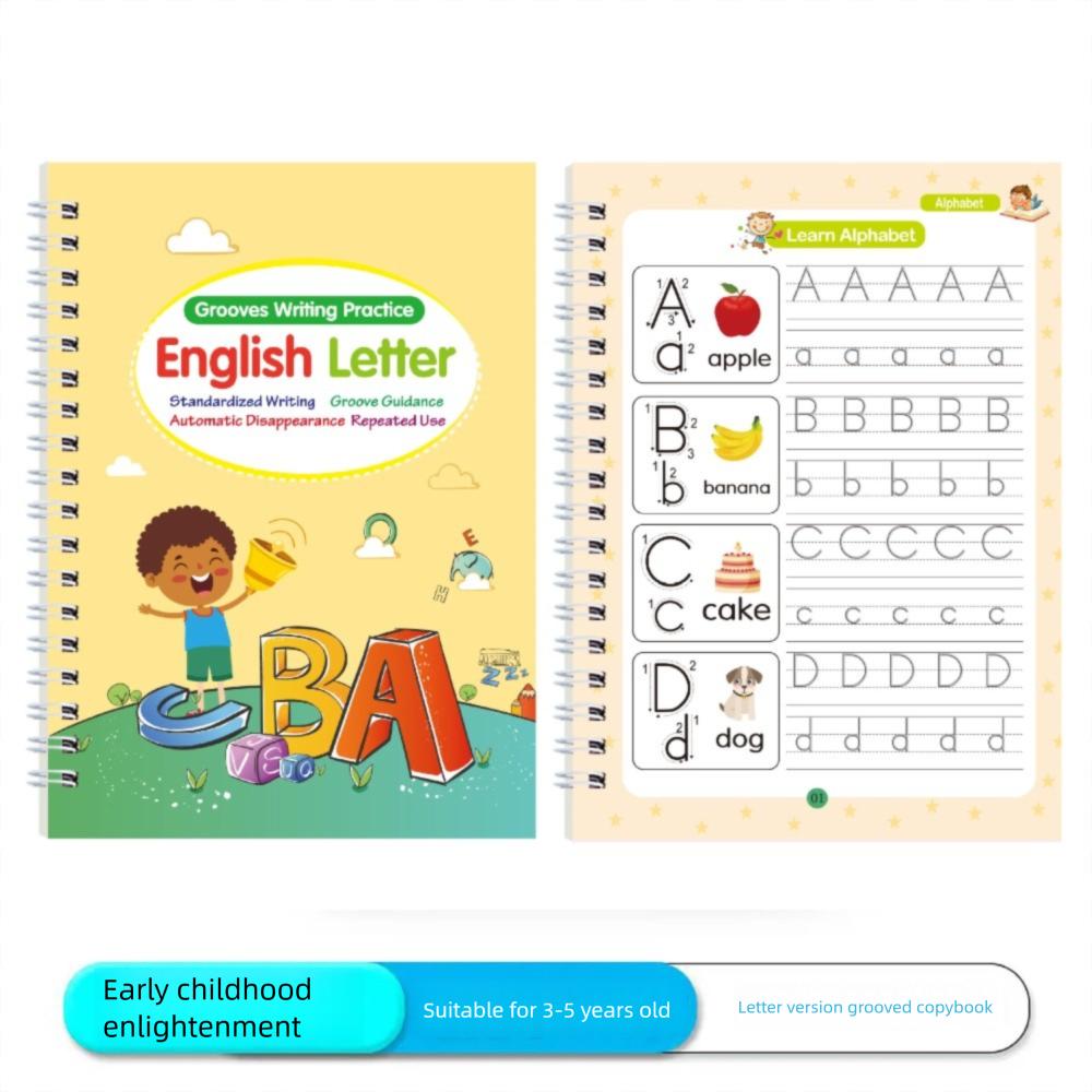 Portable English Letter Calligraphy Book Baby Enlightenment Writing Books