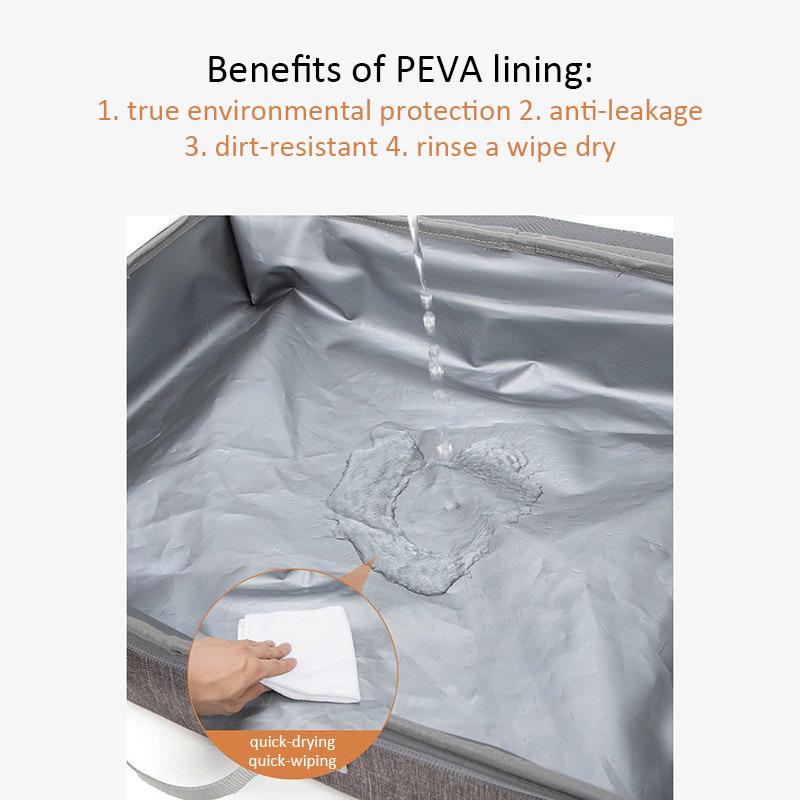 Collapsible Waterproof Outdoor Cat Litter Box with Shovel Oxford Cloth Travelling Kitten Puppy Portable Litter Pan Pet Supplies