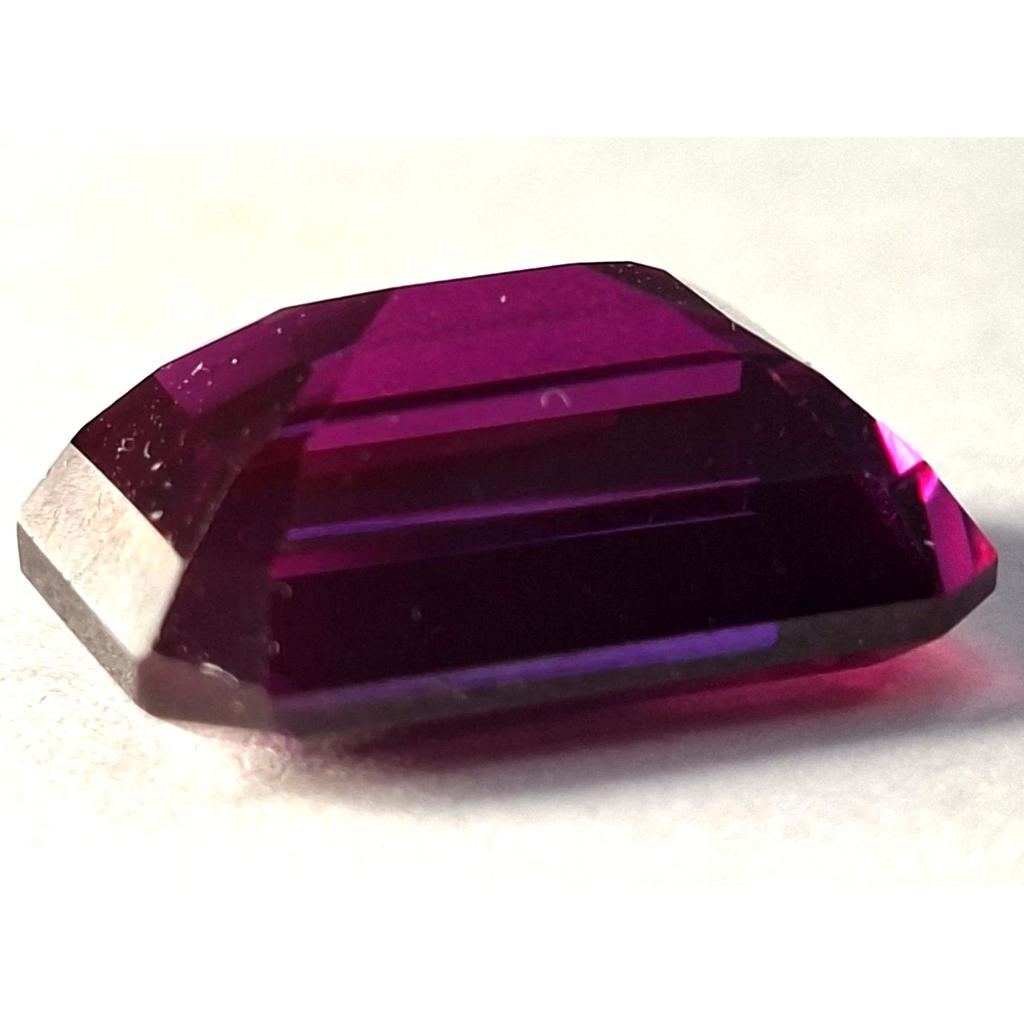 Rhodolite Garnet Natural 12-14 Ct Emerald Fabulous Certified Loose Gemstone