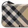 Burberry Vintage Check Black Leather Crossbody Bag With Gold Hardware For Daily Use