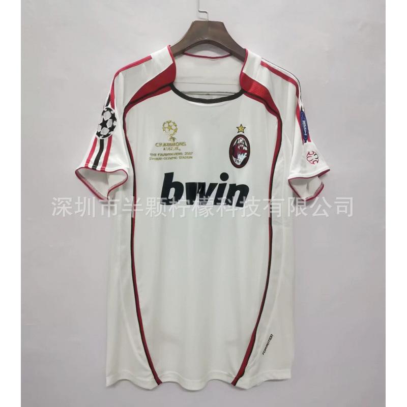 2006/07 season AC Milan home and away jersey No. 22 star KAKA retro jersey Barcelona short sleeve