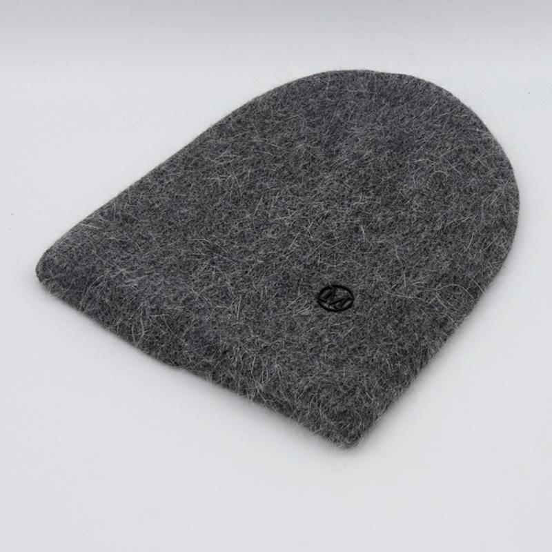 Angora Rabbit Fur Winter Woman Hat Cashmere Skullies Beanies Soft Solid Warm Fluffy Thick Sequins Knitted Hat Gift Wholesale