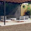 9-piece Garden Set with Anthracite Cushions Pine Wood